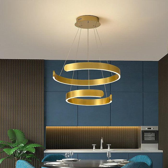 LED Multi-layer Modern Decorative Round Pendant Light-DWHOME