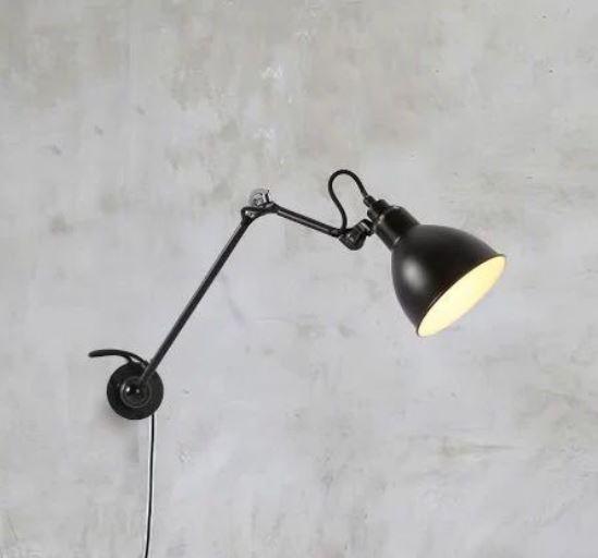LED Long Short Arm Retro Metal Wall Light - DWHOME