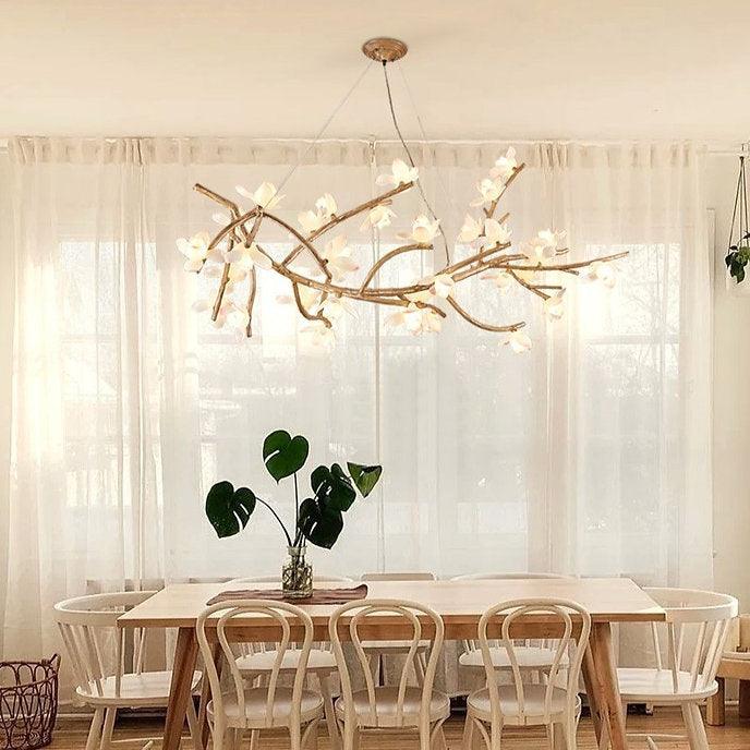LED Lotus & Branches Design Modern Pendant Light - DWHOME