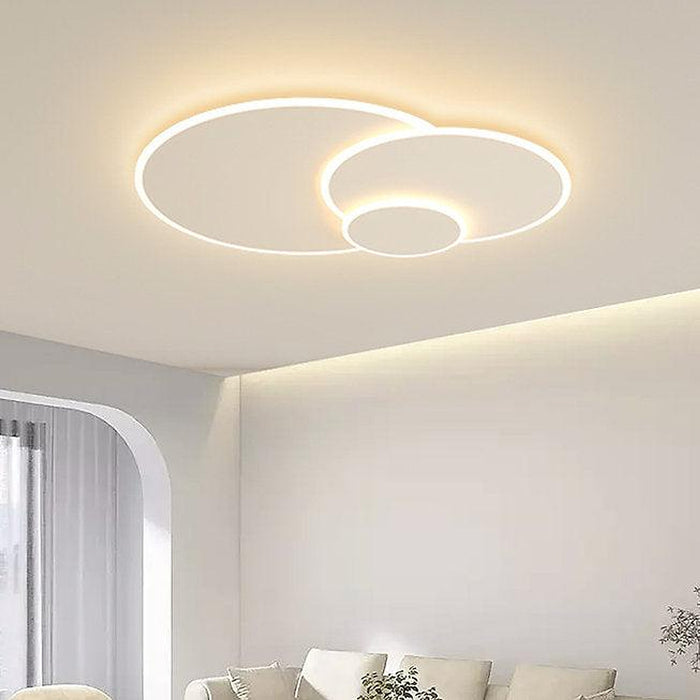 LED Triple Rings Design Modern Creative Ceiling Light-DWHOME