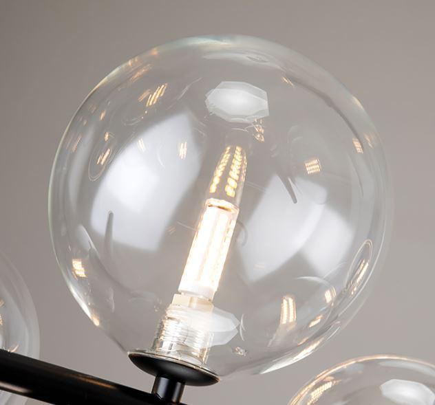 LED Modern Bulbs & Wheel Pendant Light - DWHOME
