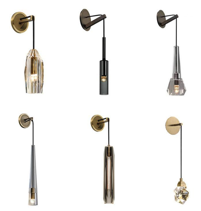 LED K9 Crystal Luxury Multi-Design Creative Wall Pendant Light - DWHOME