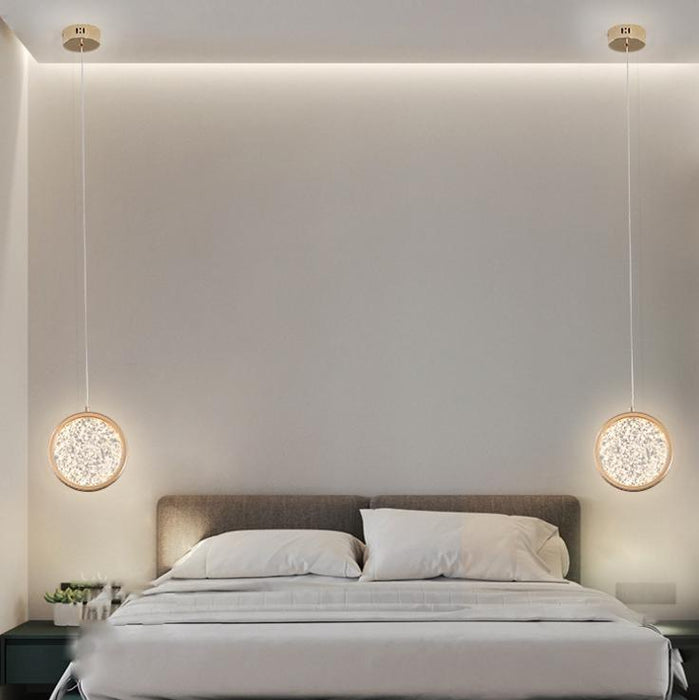 LED Modern Luxury Disc Modern Pendant Light - DWHOME