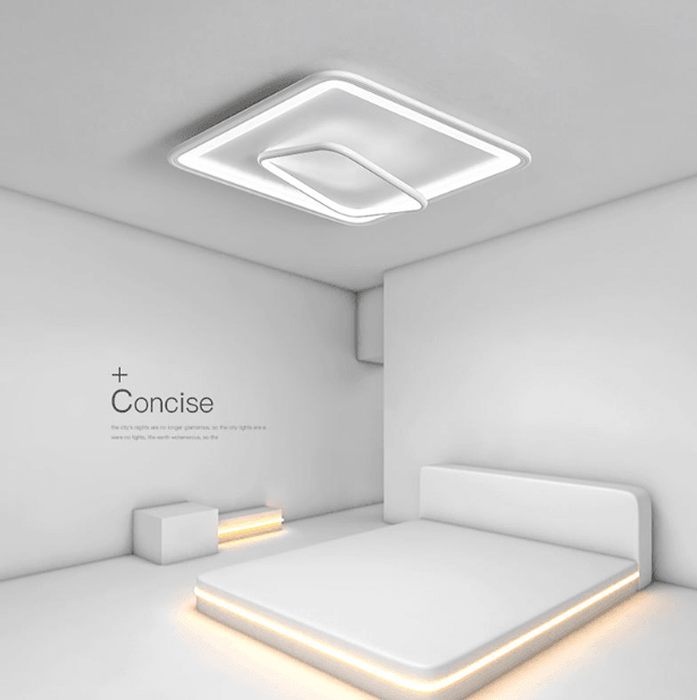 LED Dual-Square Creative Modern Ceiling Light-DWHOME