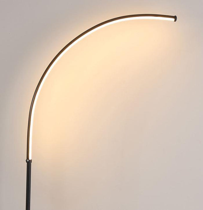 LED Curve Standing Lamp with Tea Table - DWHOME
