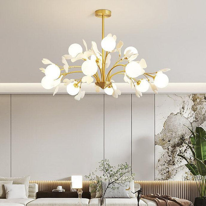 LED Brass Simple Luxury Style Modern Chandelier Pendant Light-DWHOME