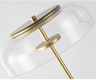 LED Glass Gold Floor Lamp - DWHOME