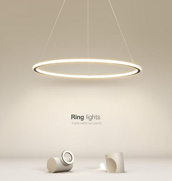 LED Minimalism Circle Pendant Light-DWHOME