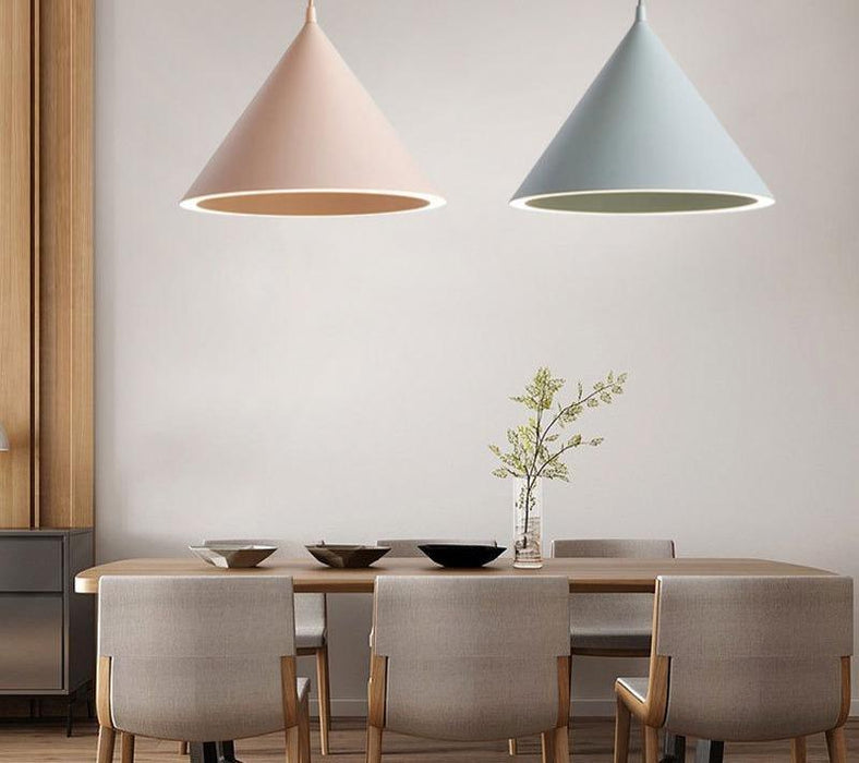 Macaron Colour Modern Aluminium Pendant Light - DWHOME