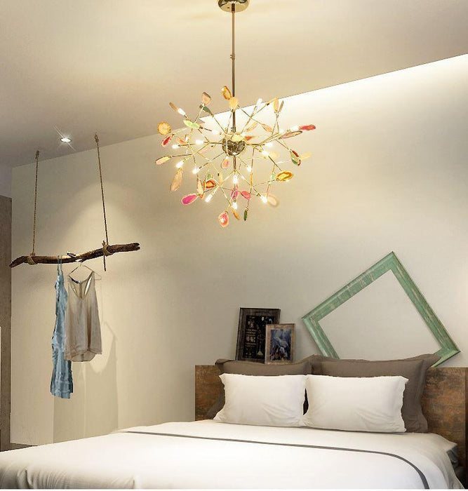 LED Agate Tree Branches Design Chanderlier - DWHOME