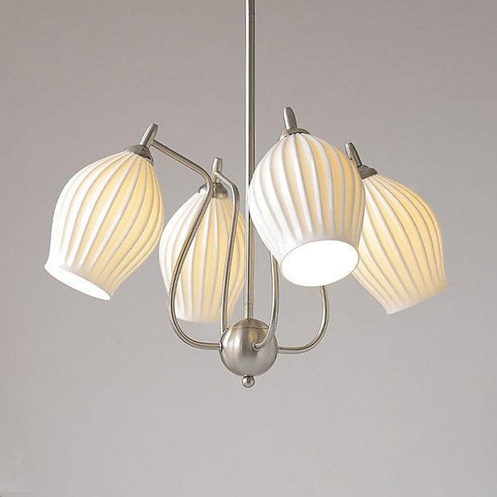 LED French Style Ceramics Retro Pendant Light-DWHOME