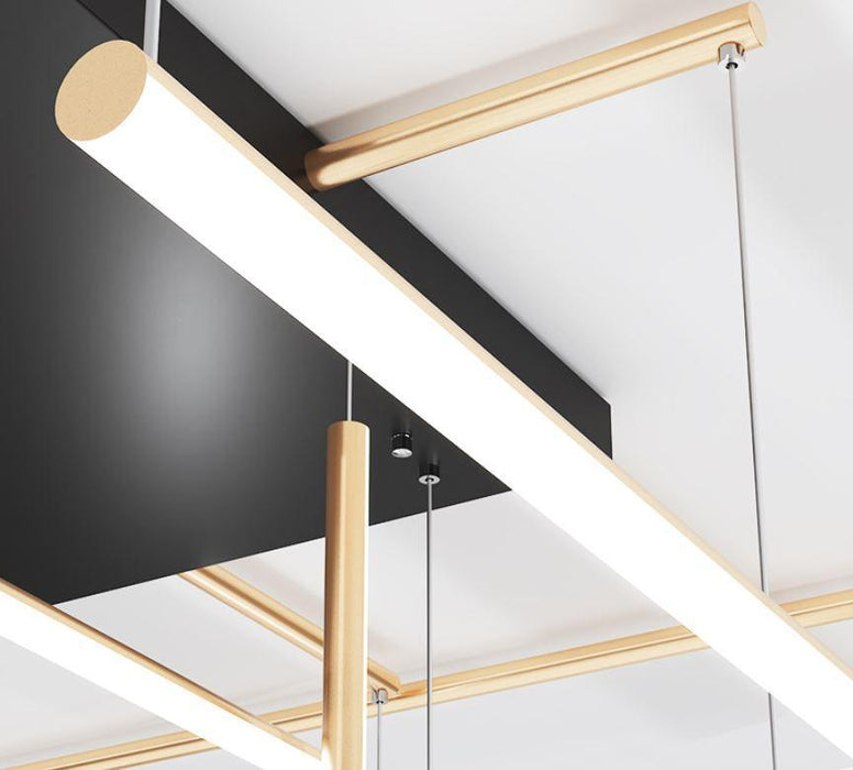 LED Tube Design Meta Chandelier - DWHOME