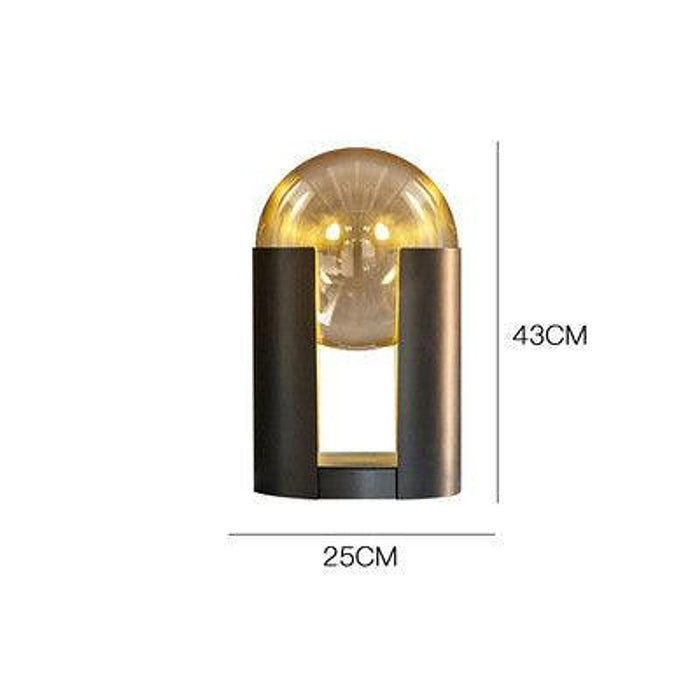 LED Glass Sphere Modern Decorative Table Lamp-DWHOME