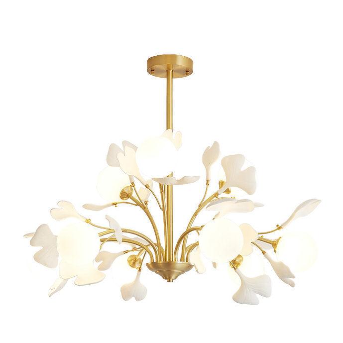 LED Brass Simple Luxury Style Modern Chandelier Pendant Light - DWHOME