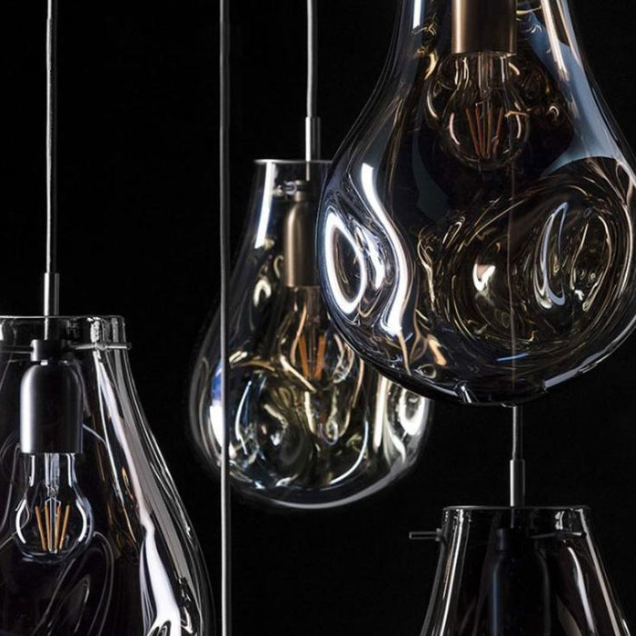 LED Modern Decorative Multi-color Design Glass Pendant Light - DWHOME