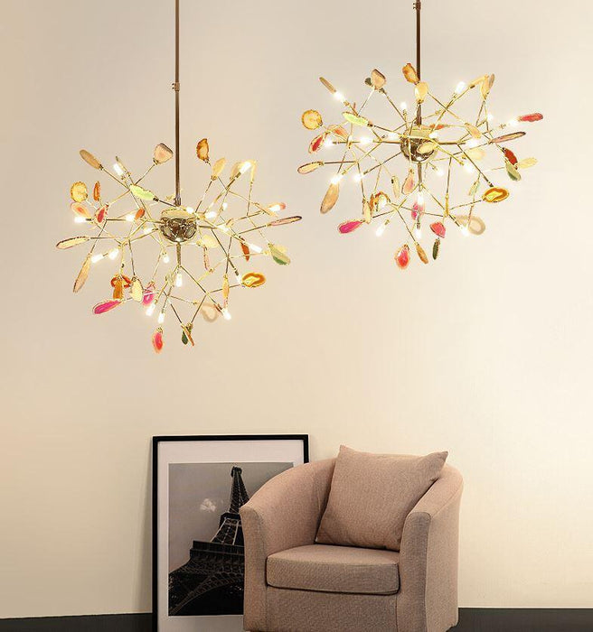 LED Agate Tree Branches Design Chanderlier - DWHOME