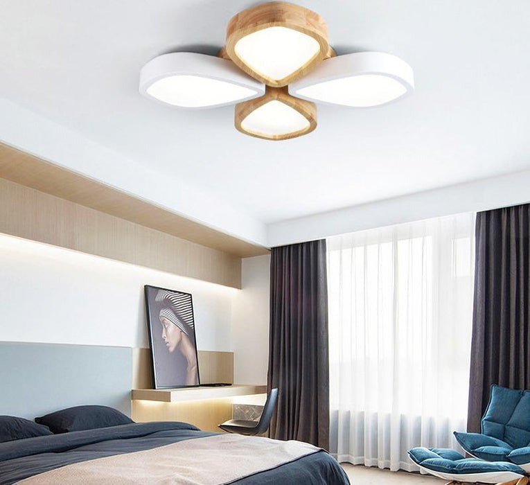 Modern Acrylic LED Flower Ceiling Light for Living Room Bedroom - DWHOME