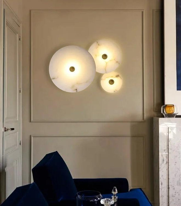 LED Marble Disc Simple Modern Wall Light-DWHOME