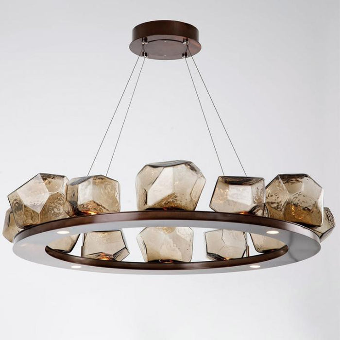 LED North European Modern Glass Round Pendant Light - DWHOME
