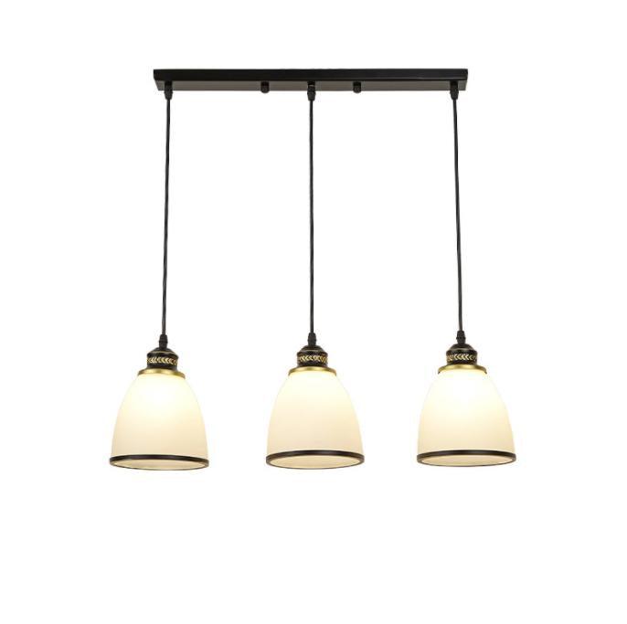 LED American Country Style 3-Light Design Retro Pendant Light - DWHOME