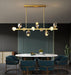 LED Multi-Light K9 Crystal Gold Pendant Light - DWHOME
