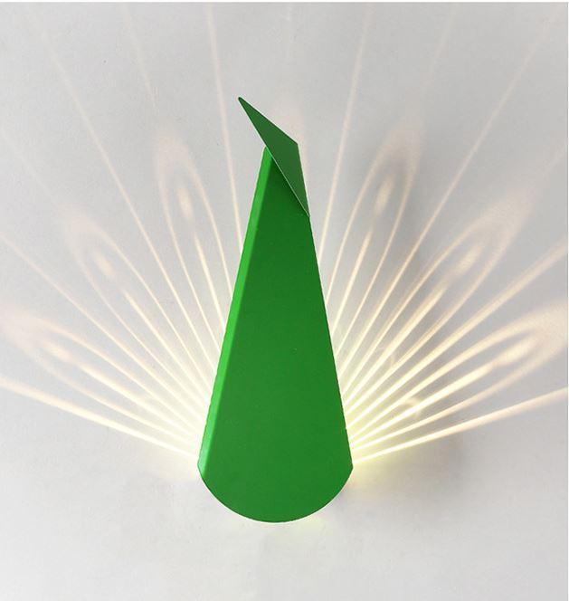 LED Peacock Metal Wall Light - DWHOME