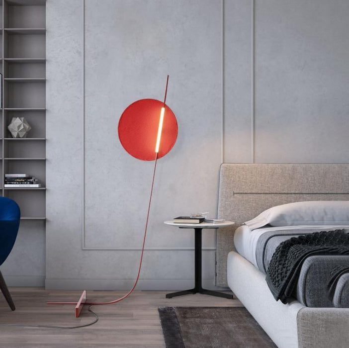 LED Red Arc Creative Floor Lamp - DWHOME