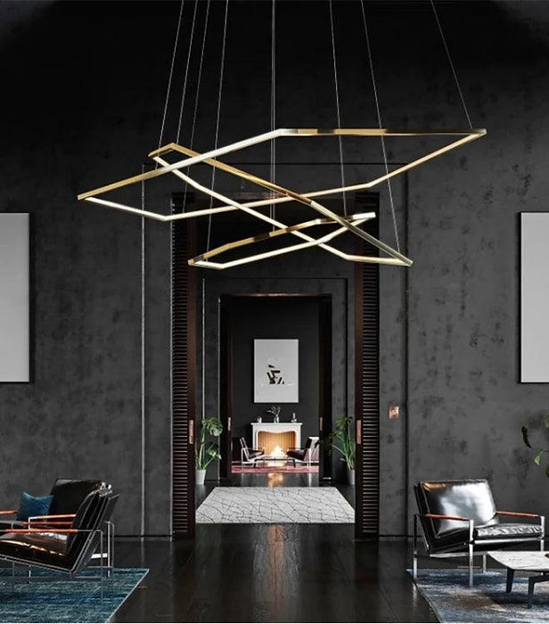 LED Simple Multi-layer Post-modern Decorative Pendant Light-DWHOME