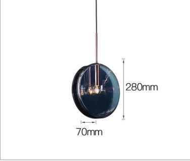 LED Round Tinted Glass Pendant - DWHOME