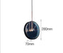 LED Round Tinted Glass Pendant - DWHOME