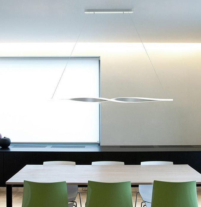 LED DUAL Spiral Office Pendant Light - DWHOME
