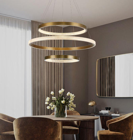 LED Circle Rings Pendant Chandelier - DWHOME