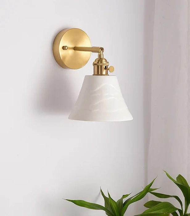 LED Japanese Style Modern Brass Wall Light - DWHOME
