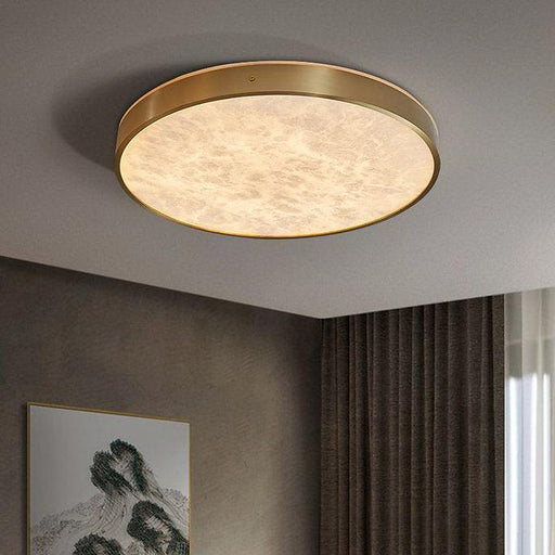 LED Marble & Brass Modern Simple Ceiling Light - DWHOME