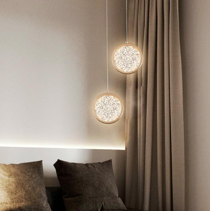 LED Modern Luxury Disc Modern Pendant Light - DWHOME