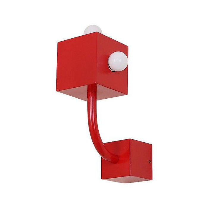 Lampe murale LED rouge à design rétro créatif - DWHOME