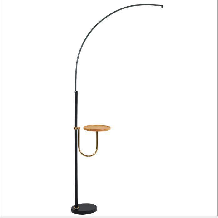 LED Curve Standing Lamp with Tea Table - DWHOME