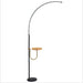 LED Curve Standing Lamp with Tea Table - DWHOME