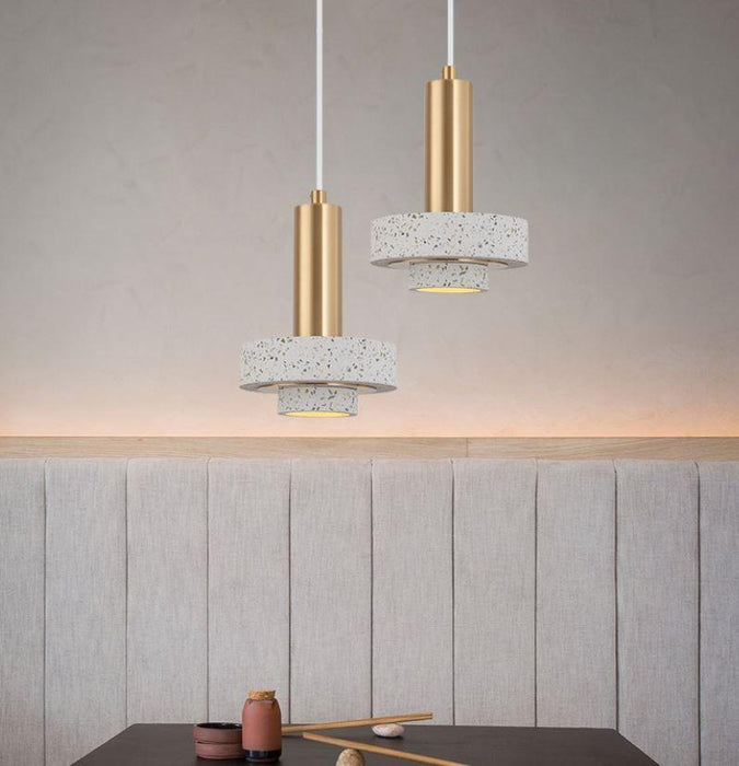LED GU10 Stone Metal Pendant - DWHOME