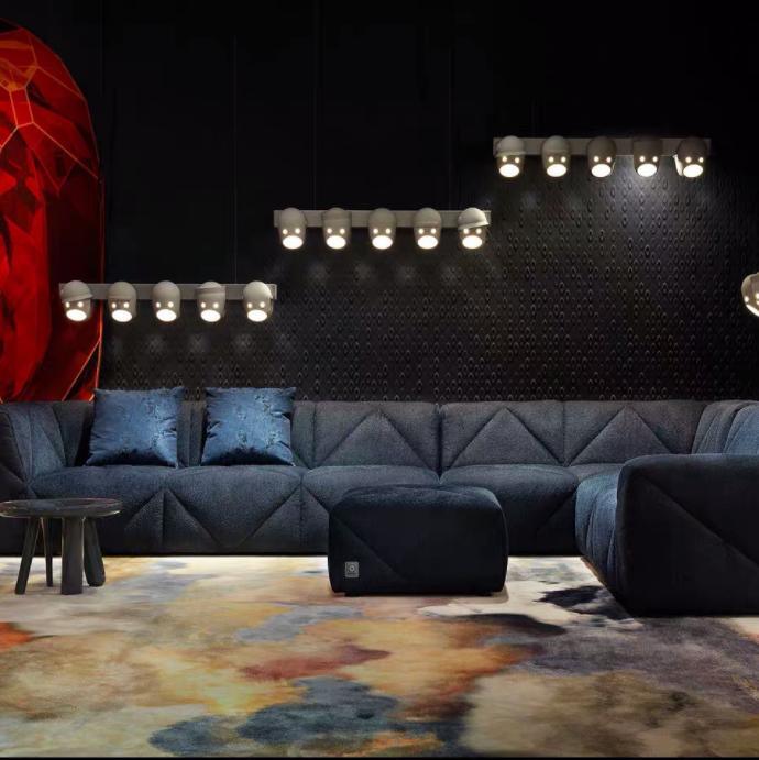 LED Modern Creative Mask Design Linear Pendant Light - DWHOME