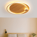 LED Japanese Style Simple Wooden Color Modern Ceiling Light - DWHOME
