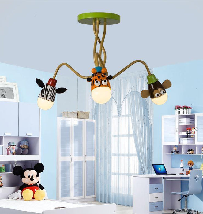 LED Cartoon Metal Chandelier for Children Room - DWHOME