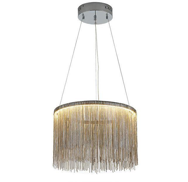 Tassel Design Aluminium Steel LED Chandelier Pendant Light - DWHOME
