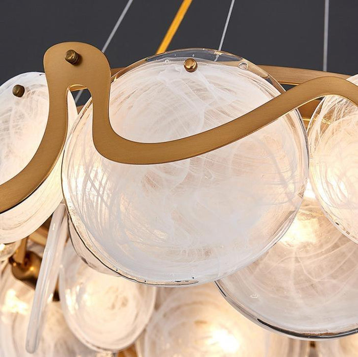 LED Modern Cloud & Mirror Chandelier Pendant Light - DWHOME