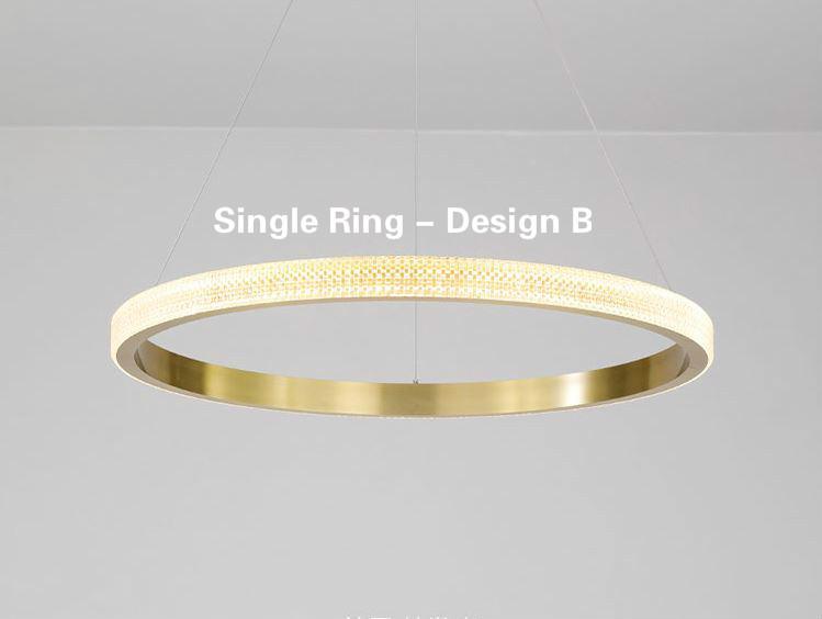 LED Circle Rings Pendant Chandelier - DWHOME