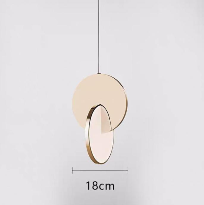 LED Twin Discs Modern Pendant Light - DWHOME