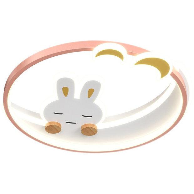 LED Sleeping Rabbit Design Modern Cute Children Ceiling Light-DWHOME