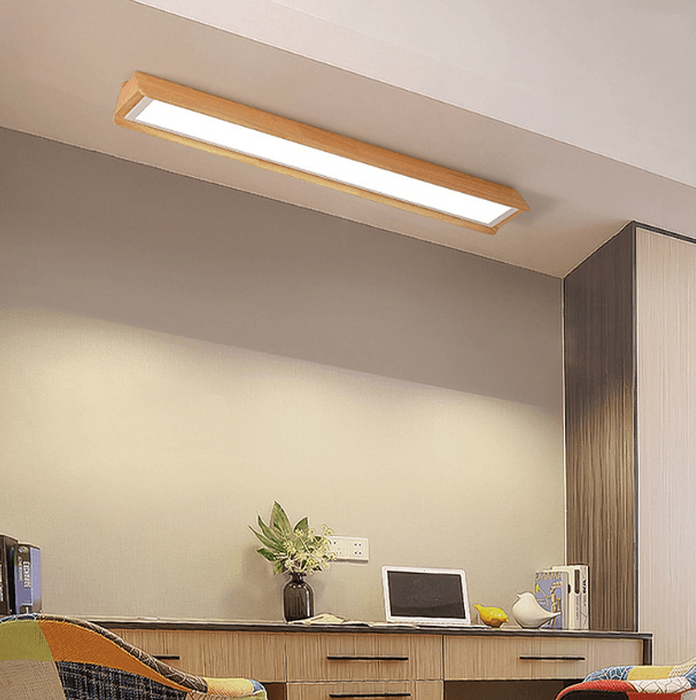 LED Modern Wood Office Pendant/Ceiling Light-DWHOME