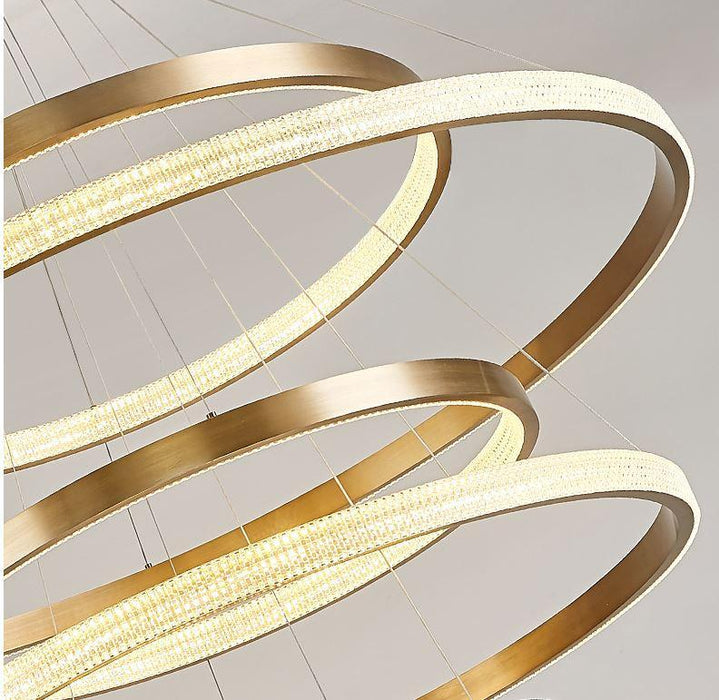 LED Circle Rings Pendant Chandelier - DWHOME