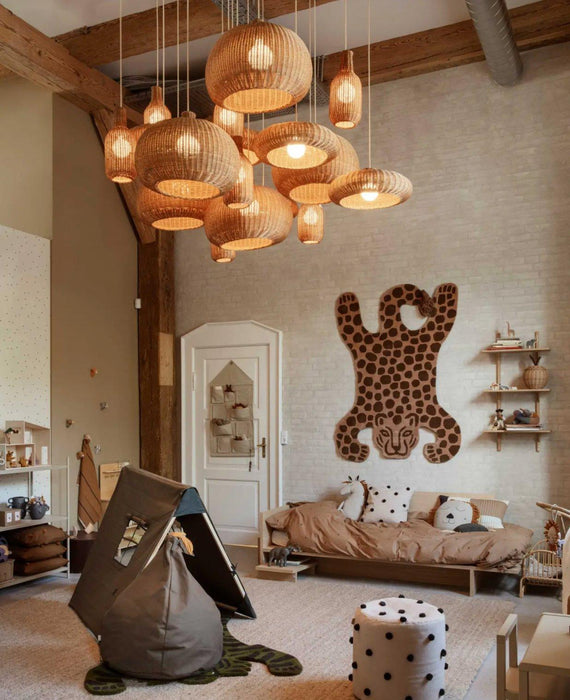 Finns Rattan bamboo weave pendant light - DWHOME